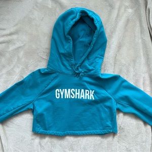 GYMSHARK Training Cropped Hoodie – Teal